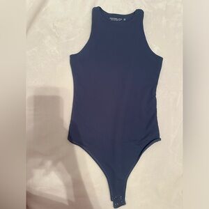 LIGHTLY WORN: Abercrombie & Fitch High-neck Bodysuit with Snap Closure - XXS